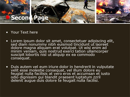 Templat PowerPoint Perang Di Ossetia, Slide 2, 05595, Kemiliteran — PoweredTemplate.com