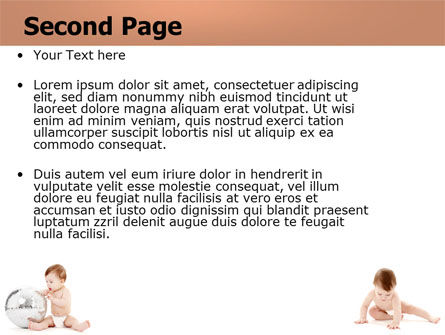 Sweet Babies PowerPoint Template, Slide 2, 05642, Education & Training — PoweredTemplate.com