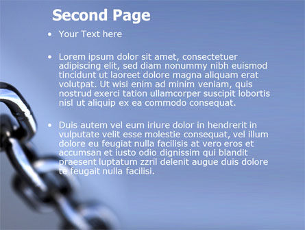 Modèle PowerPoint de chaîne d'acier, Diapositive 2, 05646, Concepts commerciaux — PoweredTemplate.com
