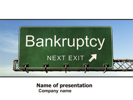 Bankrupt PowerPoint Template, 05652, Financial/Accounting — PoweredTemplate.com