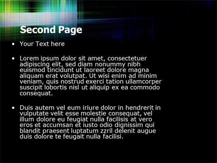 Modello PowerPoint - Linee luminose, Slide 2, 05669, Astratto/Texture — PoweredTemplate.com