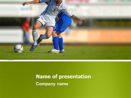 Voetbalwedstrijd PowerPoint Template, Gratis PowerPoint-sjabloon, 05681, Sport — PoweredTemplate.com