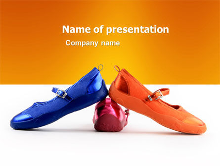 Plantilla de PowerPoint - zapatillas, Gratis Plantilla de PowerPoint, 05682, Profesiones/ Industria — PoweredTemplate.com