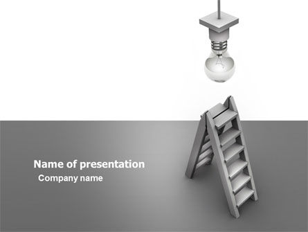 Die glühbirne PowerPoint Vorlage, Kostenlos PowerPoint-Vorlage, 05706, Business Konzepte — PoweredTemplate.com