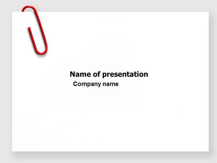 ペーパークリップ - PowerPointテンプレート, PowerPointテンプレート, 05715, ビジネス — PoweredTemplate.com
