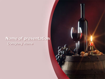 Wine Bottle PowerPoint Template, 05719, Food & Beverage — PoweredTemplate.com