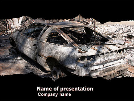 Car Bomb PowerPoint Template, 05731, Military — PoweredTemplate.com