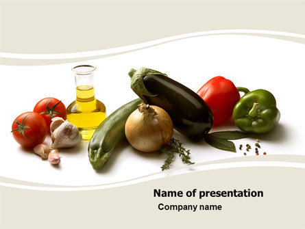 Grocery Products PowerPoint Template, Free PowerPoint Template, 05741, Food & Beverage — PoweredTemplate.com