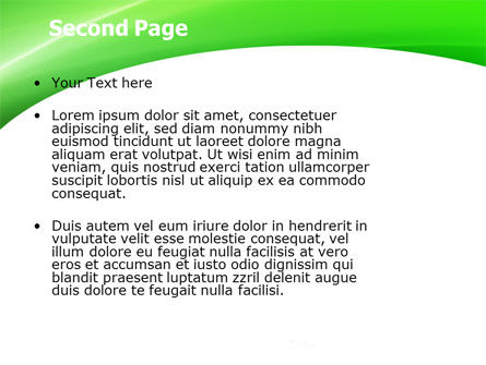 Emerald Green PowerPoint Template, Slide 2, 05753, Abstract/Textures — PoweredTemplate.com