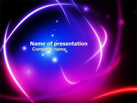 明亮的灯光摘要PowerPoint模板, 免费 PowerPoint模板, 05755, 抽象/纹理 — PoweredTemplate.com