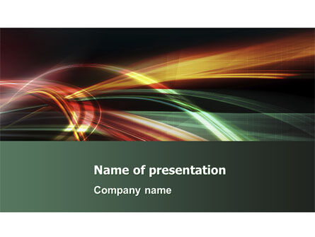 Lichtstralen PowerPoint Template, Gratis PowerPoint-sjabloon, 05786, Abstract/Textuur — PoweredTemplate.com