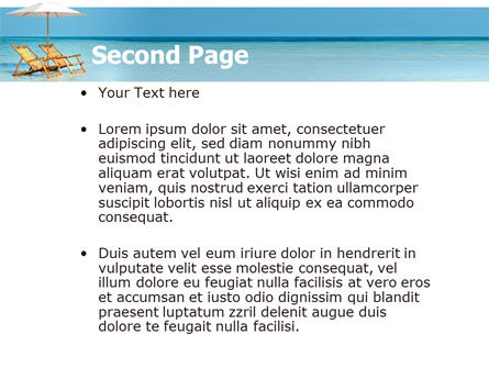 Modello PowerPoint - Panca beach, Slide 2, 05791, Vacanze/Occasioni Speciali — PoweredTemplate.com