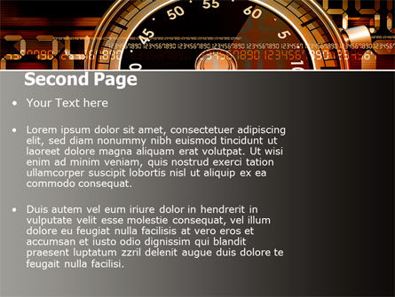 Stopwatch Clockface PowerPoint Template, Slide 2, 05792, Business — PoweredTemplate.com