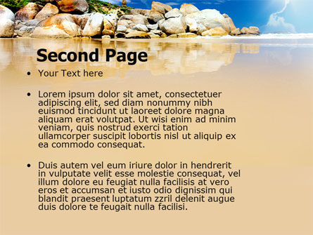 Modello PowerPoint - Spiaggia di sassi, Slide 2, 05807, Natura & Ambiente — PoweredTemplate.com