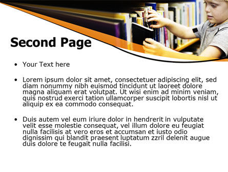 파워포인트 템플릿 - 어린이 도서관, 슬라이드 2, 05843, Education & Training — PoweredTemplate.com