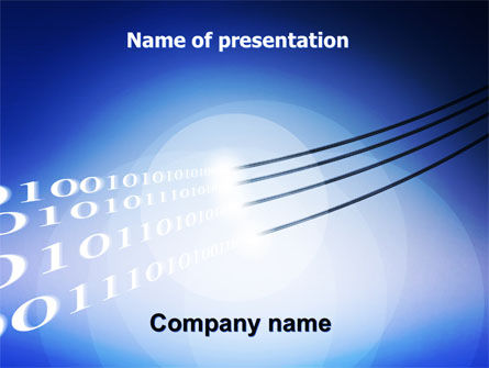 Wired Internet PowerPoint Template, 05844, Telecommunication — PoweredTemplate.com