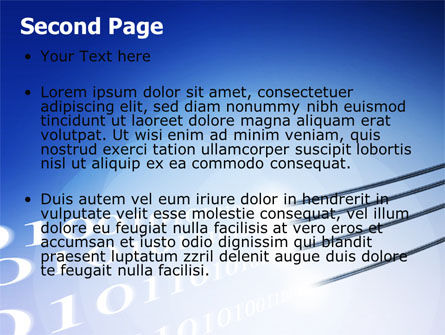 有線インターネット - PowerPointテンプレート, スライド 2, 05844, 通信 — PoweredTemplate.com