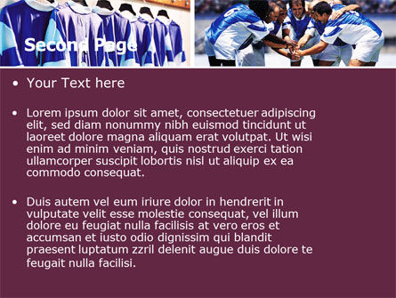 Modèle PowerPoint de équipe de football, Diapositive 2, 05851, Sport — PoweredTemplate.com
