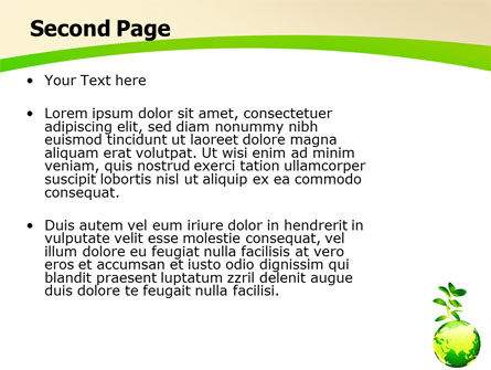 Modèle PowerPoint de terre verte, Diapositive 2, 05862, Nature / Environnement — PoweredTemplate.com