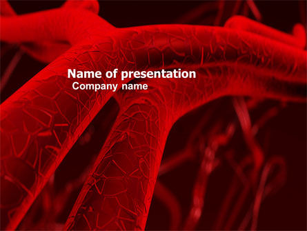 Plantilla de PowerPoint - arterias, Gratis Plantilla de PowerPoint, 05868, Médico — PoweredTemplate.com