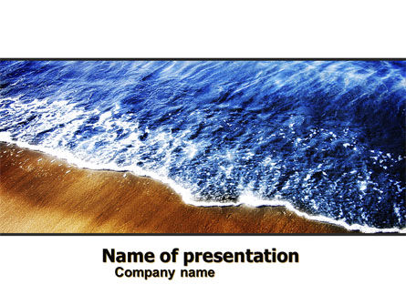 Modèle PowerPoint de sable de mer, Gratuit Modele PowerPoint, 05870, Nature / Environnement — PoweredTemplate.com