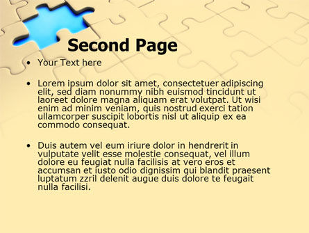 Modello PowerPoint - Puzzle mancanti, Slide 2, 05873, Concetti del Lavoro — PoweredTemplate.com