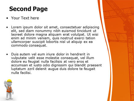 Templat PowerPoint Sosok Simbol Seorang Pembangun, Slide 2, 05877, Konstruksi — PoweredTemplate.com