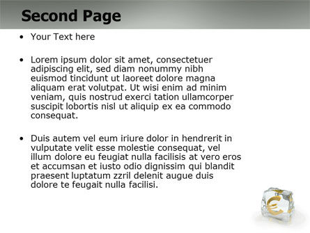 Plantilla de PowerPoint - euro, Diapositiva 2, 05907, Finanzas / Contabilidad — PoweredTemplate.com