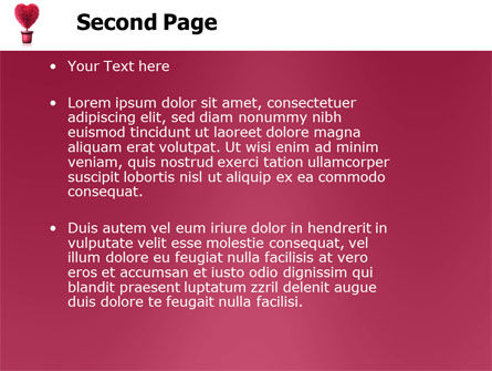 Fuchsia herz PowerPoint Vorlage, Folie 2, 05917, Karriere/Industrie — PoweredTemplate.com