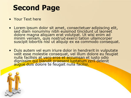 Templat PowerPoint Handshaking, Slide 2, 05920, Konsep Bisnis — PoweredTemplate.com