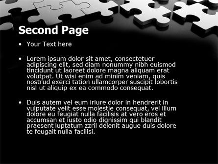 Silber puzzle PowerPoint Vorlage, Folie 2, 05940, Beratung — PoweredTemplate.com