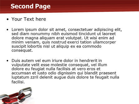 파워포인트 템플릿 - 약한 링크, 슬라이드 2, 05949, 컨설팅 — PoweredTemplate.com