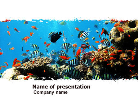 Coral Ledge PowerPoint Template, 05955, Nature & Environment — PoweredTemplate.com