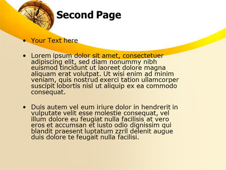 Kompas Liggen Op De Kaart PowerPoint Template, Dia 2, 05974, Business Concepten — PoweredTemplate.com