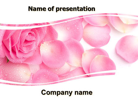 Plantilla de PowerPoint - pétalo de rosa, Gratis Plantilla de PowerPoint, 05993, Vacaciones/ Ocasiones especiales — PoweredTemplate.com