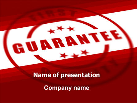 Plantilla de PowerPoint - sello de calidad, Gratis Plantilla de PowerPoint, 05994, Conceptos de negocio — PoweredTemplate.com