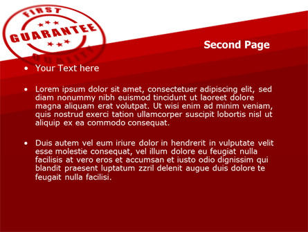 Qualitätssiegel PowerPoint Vorlage, Folie 2, 05994, Business Konzepte — PoweredTemplate.com