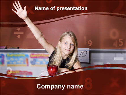 Excellent Pupil In Secondary School PowerPoint Template, Free PowerPoint Template, 06027, Financial/Accounting — PoweredTemplate.com