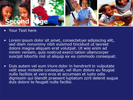 Plantilla de PowerPoint - niños jugando, Diapositiva 2, 06032, Education & Training — PoweredTemplate.com