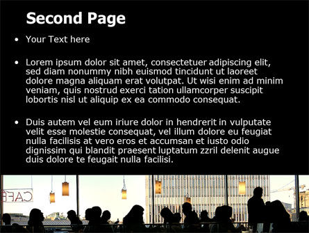 Templat PowerPoint Kafe, Slide 2, 06044, Karier/Industri — PoweredTemplate.com
