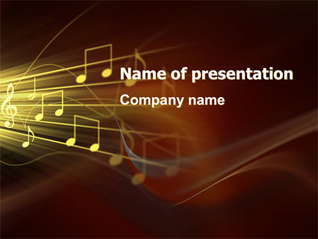 Modelo do PowerPoint - música stave, Grátis Modelo do PowerPoint, 06089, Art & Entertainment — PoweredTemplate.com