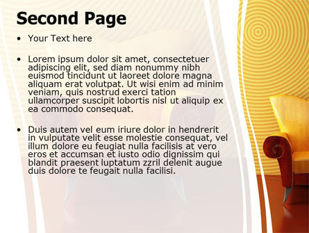 Plantilla de PowerPoint - sillón moderno, Diapositiva 2, 06110, Conceptos de negocio — PoweredTemplate.com