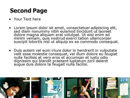 School Studying PowerPoint Template, Slide 2, 06114, Education & Training — PoweredTemplate.com