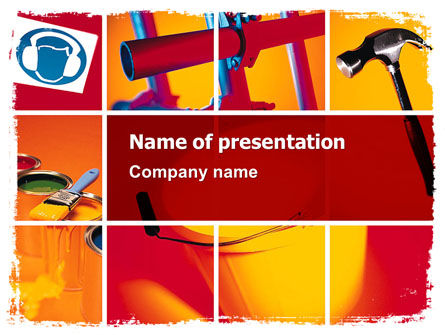 Vernieuwing PowerPoint Template, Gratis PowerPoint-sjabloon, 06115, Voorzieningen/Industrieel — PoweredTemplate.com