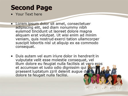 Modèle PowerPoint de enfants de la terre, Diapositive 2, 06126, Education & Training — PoweredTemplate.com