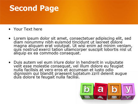Templat PowerPoint Kubus Bayi, Slide 2, 06127, Education & Training — PoweredTemplate.com