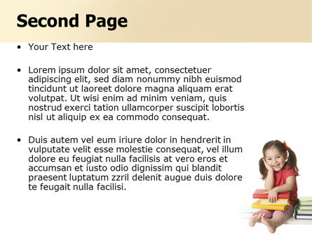Little Reader PowerPoint Template, Slide 2, 06131, Education & Training — PoweredTemplate.com