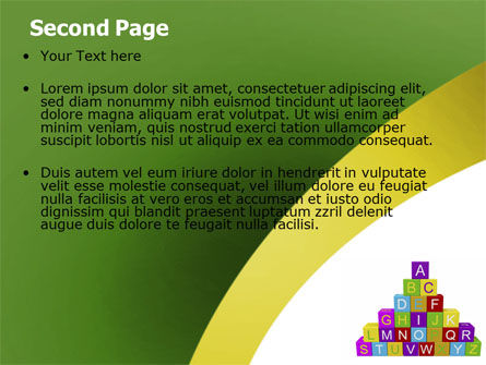 Modelo do PowerPoint - pirâmide do alfabeto, Deslizar 2, 06132, Education & Training — PoweredTemplate.com