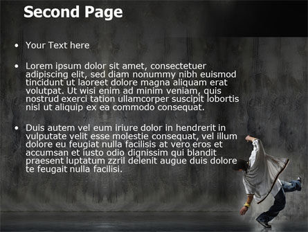 Break Dance On The Street PowerPoint Template, Slide 2, 06133, Art & Entertainment — PoweredTemplate.com