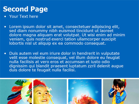 Modèle PowerPoint de costumes pour enfants, Diapositive 2, 06135, Fêtes / Grandes occasions — PoweredTemplate.com